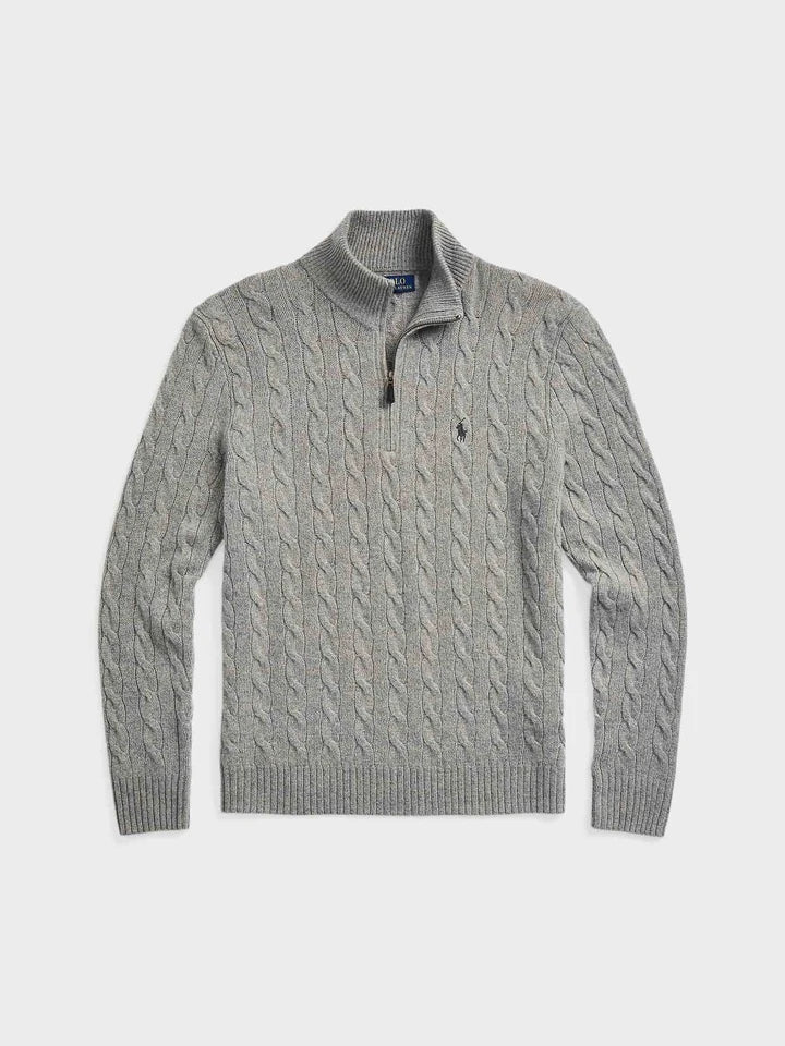 Polo Ralph Lauren - Cable-Knit Cotton Quarter-Zip Sweater